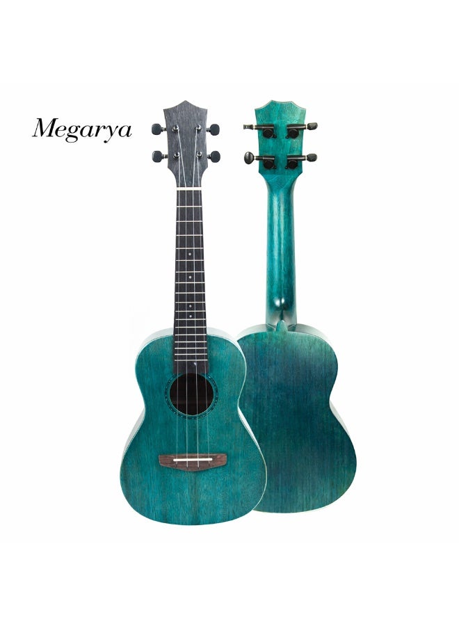 Megarya 24-Inch Concert Ukulele for Beginners & Kids | Mahogany Wood Hawaii Style Ukulele |Green Finish - Image 1