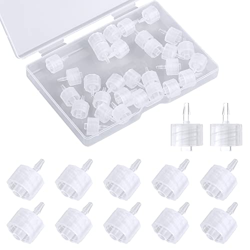 AIEX 30pcs Adapter, Clear Male Luer Lock 1/16" Luer Lock Connector Kit to Coupler Adapter (1.6mm) - Image 1