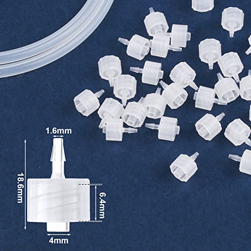 AIEX 30pcs Adapter, Clear Male Luer Lock 1/16" Luer Lock Connector Kit to Coupler Adapter (1.6mm) - Image 2
