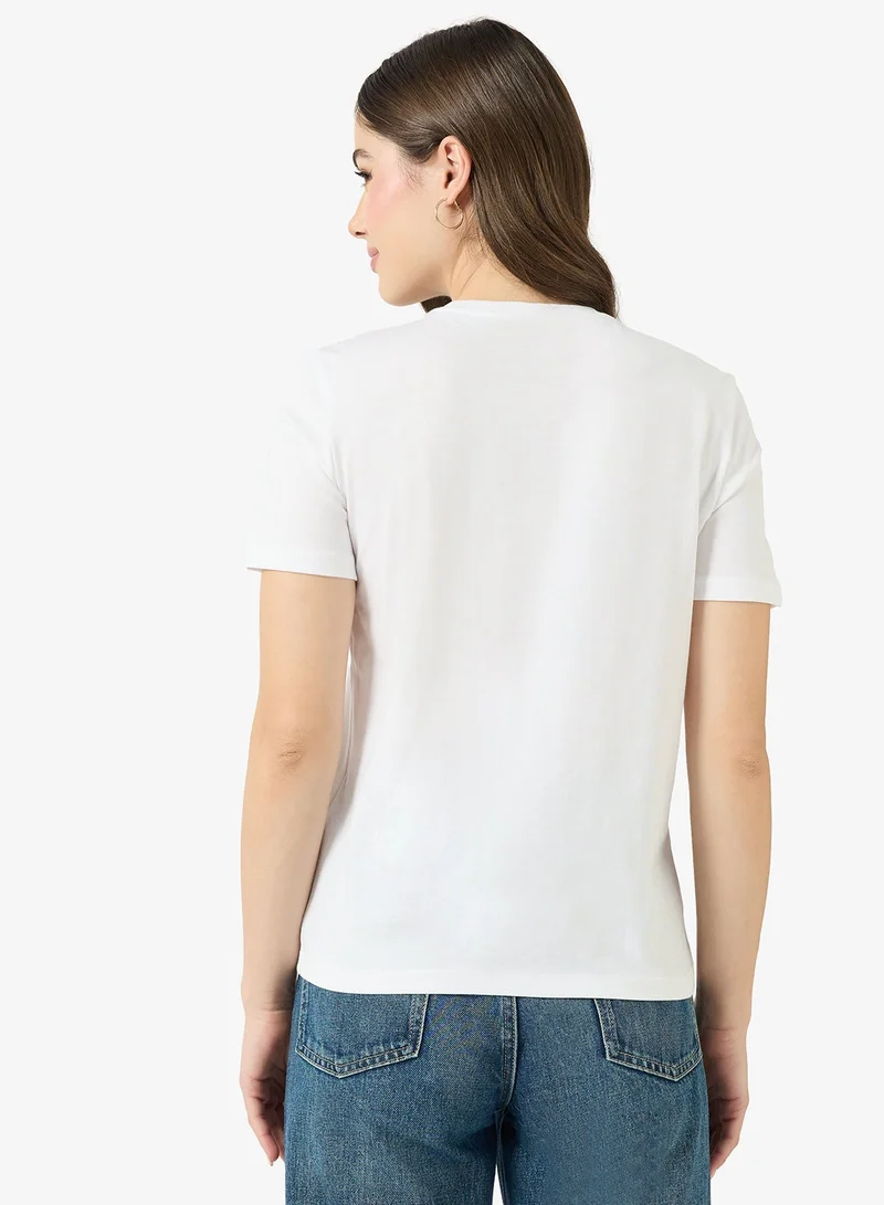 ONLY Onl Teddy Crew Neck T-Shirt