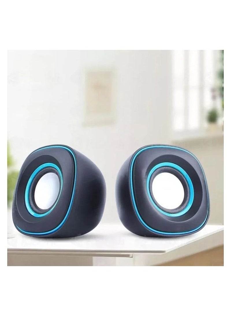 Kisonli - Multimedia Speakers Set AUX in 1.5 W2speakers USB 2.0 Speaker With Volume Control- KISONLI V350 - Image 1