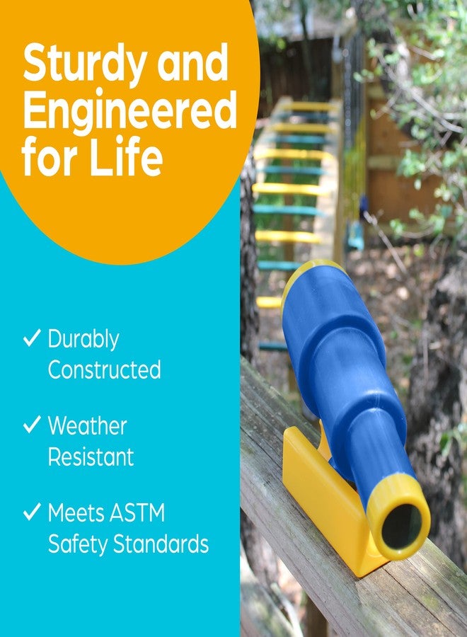 Jungle Gym Kingdom Playground Accessories - Pirate Ship Telescope for Kids - Plastic Attachment for Treehouse, Outdoor Playhouse, Playset, Backyard Swing Set (Blue) - Image 3