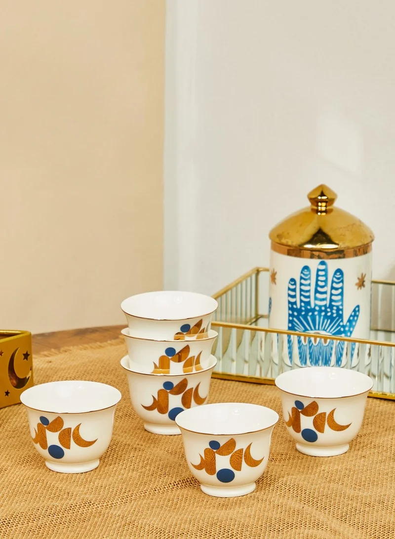Zarina Set Of 6 Chaffe Moon Cups