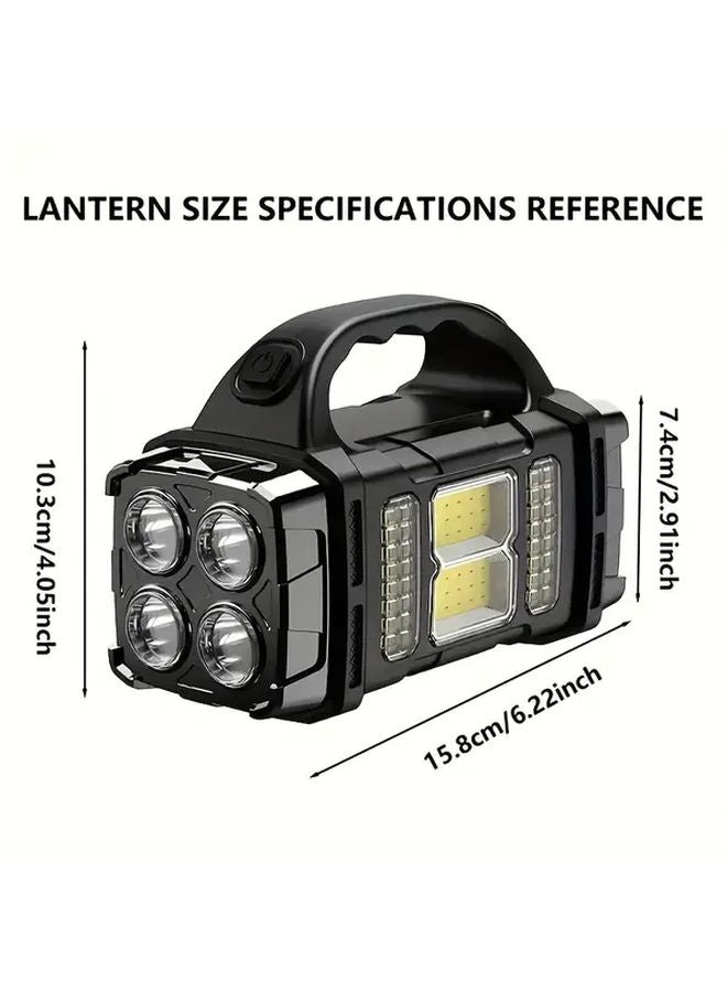 Red LED Tactical Flashlight Dual Light Source High Lumen Adjustable Beam for Camping Hiking Emergency - Image 4