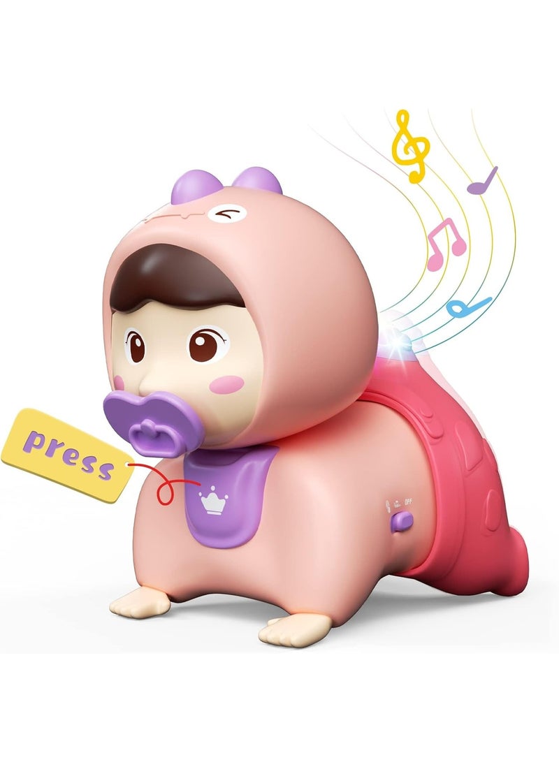 HUANGER Musical Crawling Baby Toy with Colorful LED Lights Interactive Moving Toy for Toddlers 18+ Months Educational Sensory Development Toy Safe Toy for Boys and Girls  Perfect Gift for Kids - Image 3