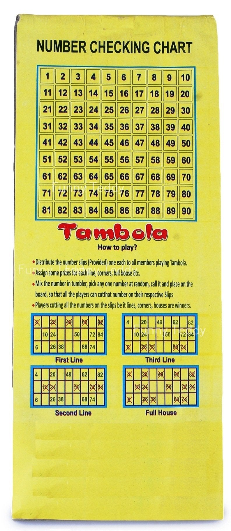 Funny Teddy Tambola Tickets - 1200 Tickets (2 Book) | Each Book Contains 600 Tickets | Bingo Game Tickets | Paper Tickets - Image 3