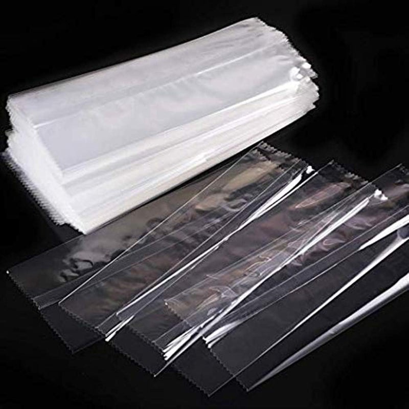 Weilan Ice Popsicles Bags Thick Frozen Pops Ice Cream Plastic Wrappers for Candy Food Grade Hot Sealing Packing Containers (200Pcs ,Clear) - Image 4