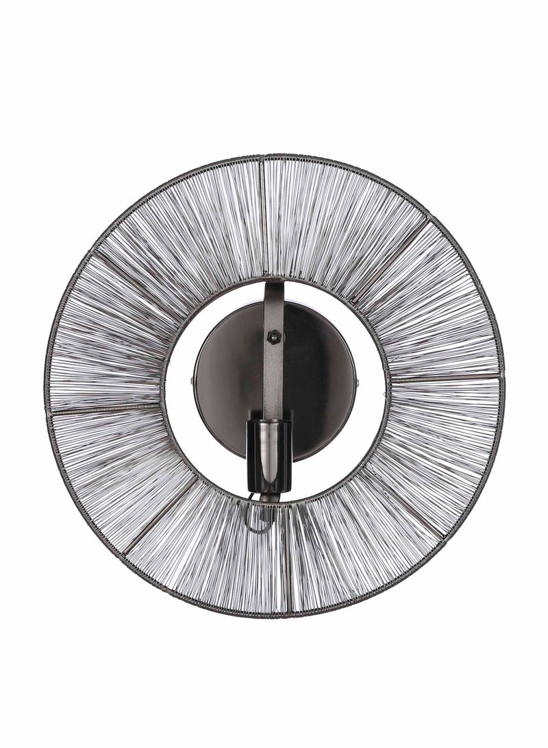 Suncoast Suncoast Bodil Round Wall Lamp (L)-Black  - Image 1