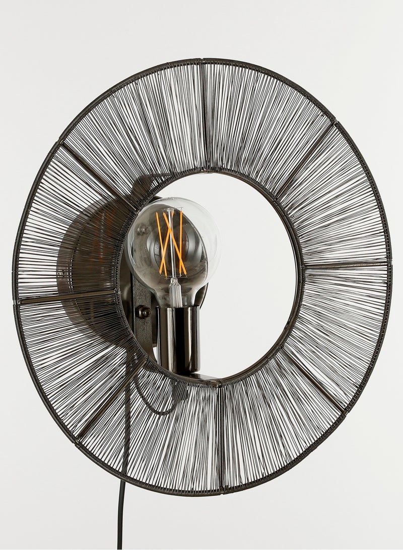 Suncoast Suncoast Bodil Round Wall Lamp (L)-Black  - Image 2