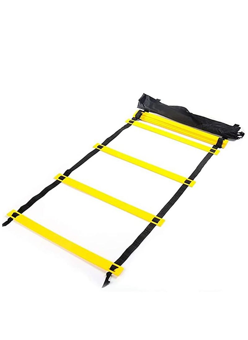 KASTWAVE Agility Ladder, 12 Rung Adjustable Speed Ladder Training Ladder Speed Training Equipment with Carry Bag, Football Flexibility Training Jumping Ladder  - Image 2