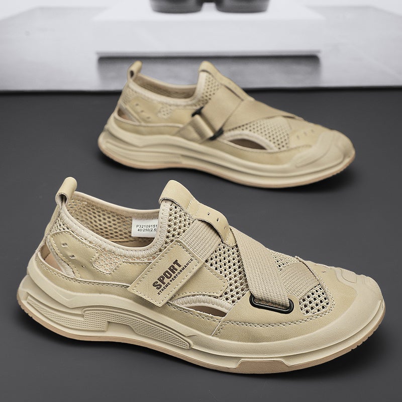 Men'S Shoes Summer Breathable Hollow Mesh Casual Mesh Shoes Men'S Outdoor Wear-Resistant Work Lightweight Sports Trendy Shoes - Image 4