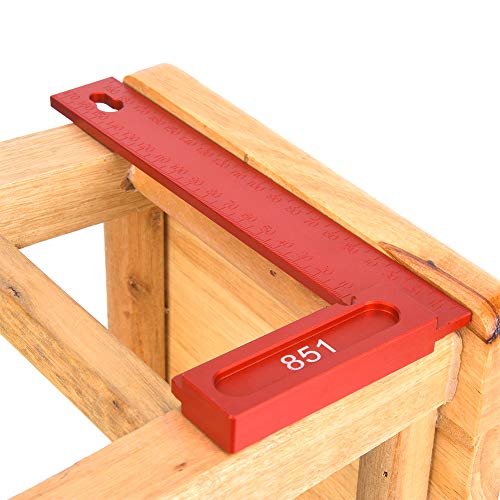 Walfront Right Angle Ruler L Shape Aluminum Alloy 90 Degrees 851 Tools LShaped Carpenter Woodworking Tool for Boxes - Image 2