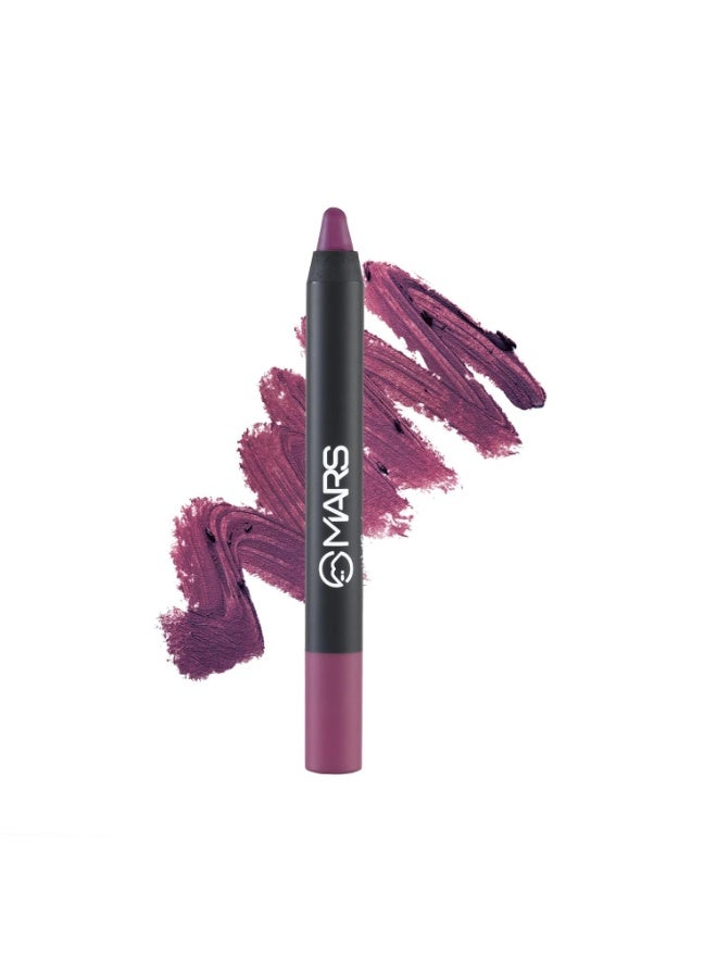 MARS Long Lasting Crayon Lipstick up to 12 Hours Stay | Matte Finish | Waterproof | Won't Smudge Won't Budge Lip Crayon (3.5 gm) (14-I Am Relentless) - Image 1