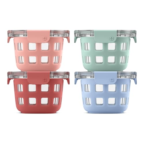 Ello Duraglass Glass Meal Prep Sets Leak-Proof Glass Food Storage Containers with Airtight BPA-Free Plastic Lids, Dishwasher, Microwave, and Freezer Safe - Image 1