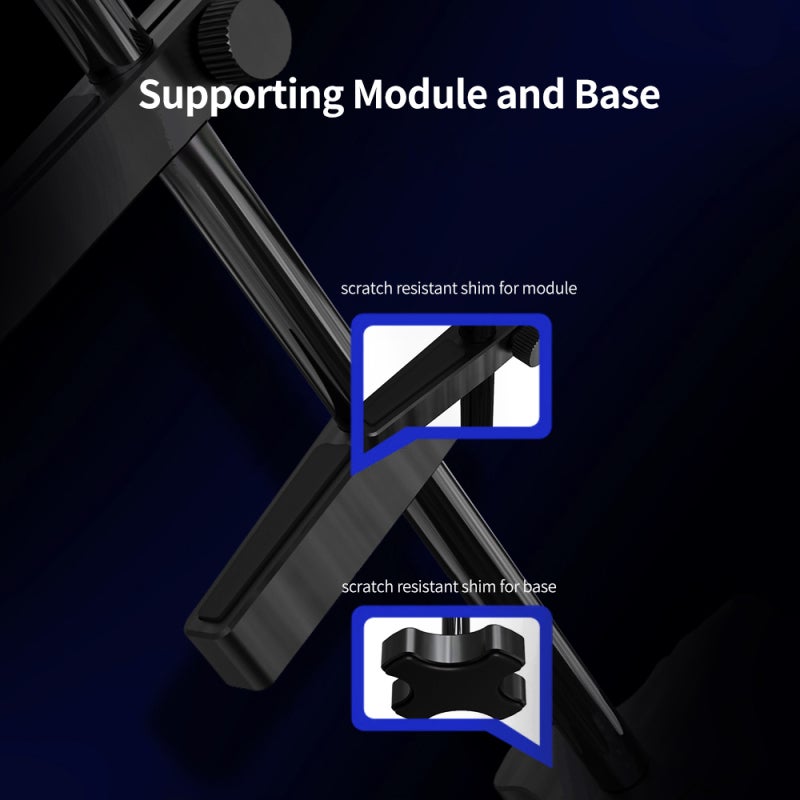 Graphics Card Stand: Black Aluminum Vertical Video Card Stand - Strong Supporting Power Scratch-Resistant Pads for ATX MATX ITX PC Cases - Image 4