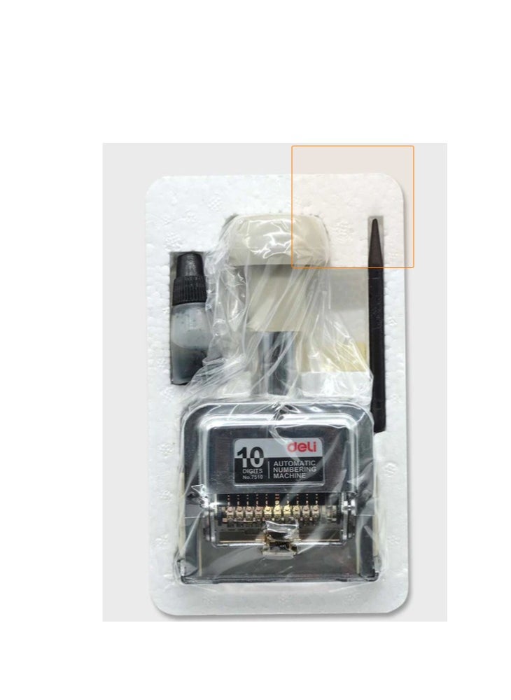 Deli - 10-Digit Numbering Machine With Auto Shifting Mechanism - Image 1