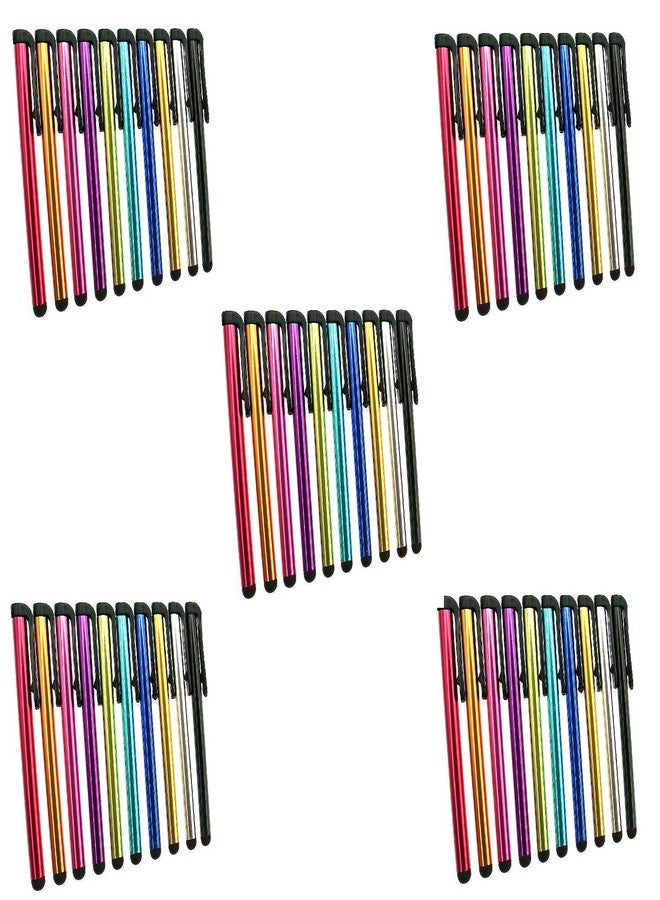 INNOLIFE Metal Stylus Touch Screen Pen Compatible with Apple iPhone 4 4S 5 5S 5C 6 6 Plus iPad Galaxy Tablet Smartphone PDA (100) - Image 1
