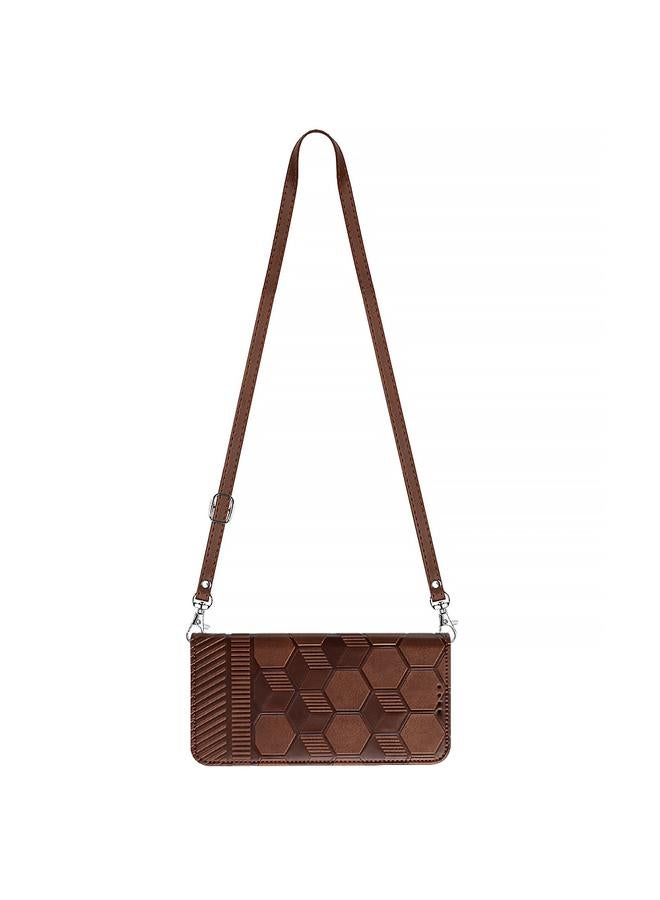 اس-توب جراب هاتف iPhone 15 Pro Max Crossbody من مادة PU المغناطيسية بتصميم كرة القدم - Image 4