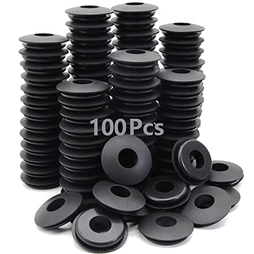 GREPSPUD 100pcs Glad Hand Seals Rubber Truck Gladhand Seals Black Polyurethane Seal Washers Grommets Round Gaskets for Semi Trucks Trailers Tractors, Parts Number 10028 - Image 1