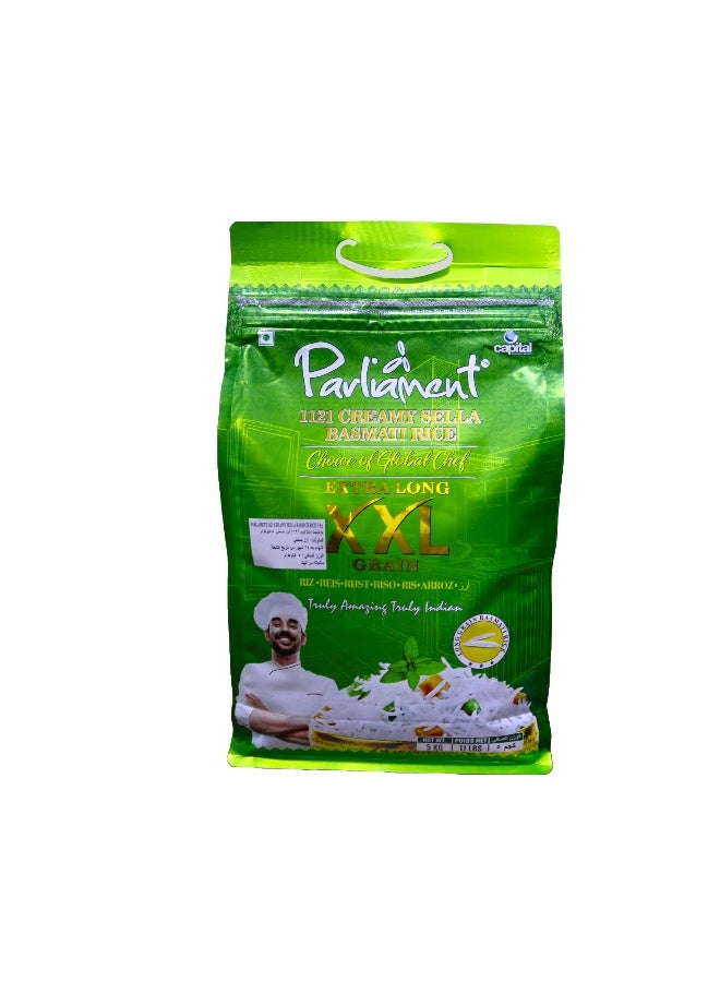 Parliament Creamy Sella Basmati Rice 5Kg/11Lbs - Image 1