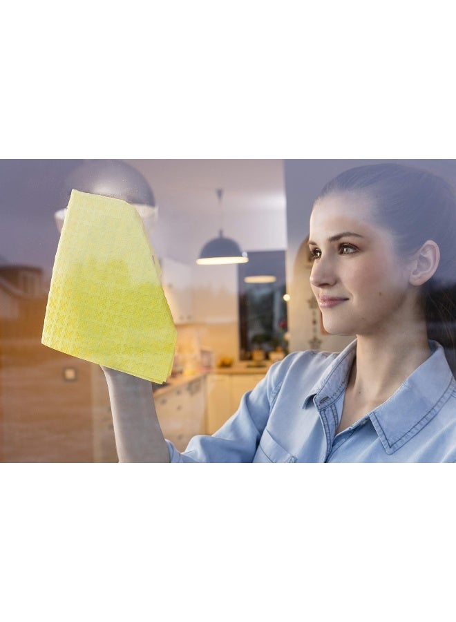 Vileda Actifibre Cloth for Cleaning Glass – Yellow - Image 4