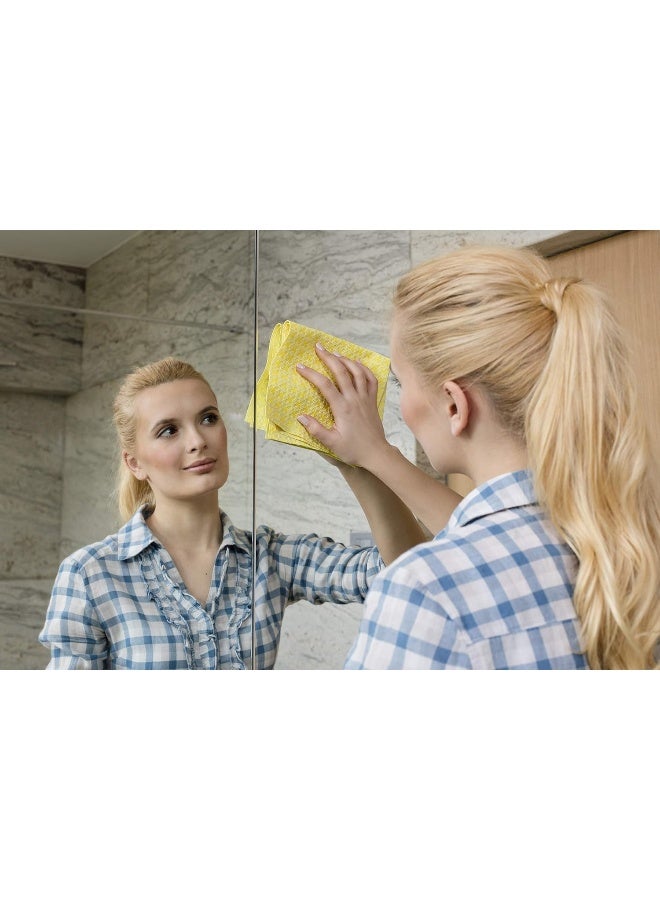 Vileda Actifibre Cloth for Cleaning Glass – Yellow - Image 3