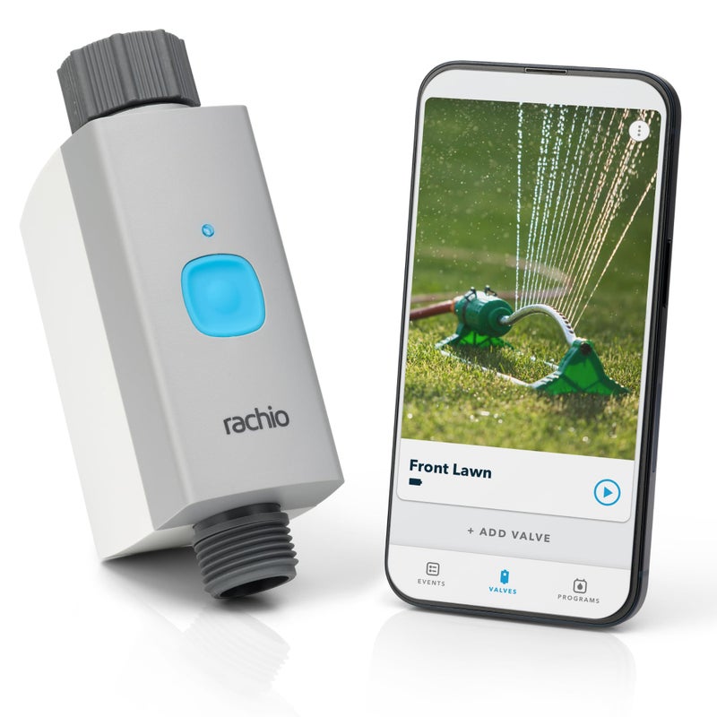 Rachio Smart Hose Timer (1 Valve Only) â€“ App-Controlled Outdoor Faucet Timer, Quick Install & Scheduling, Expandable System - Requires WiFi Hub - Image 1