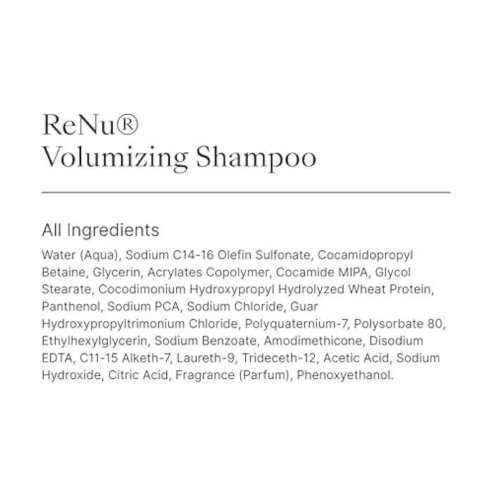 Nu Skin Renu Volumizing Shampoo | Lightweight Daily Cleanser for Thicker, Fuller Hair | Color-Safe, Frizz-Control Formula | For Fine and Thinning Hair | 33.8 fl oz - Image 2