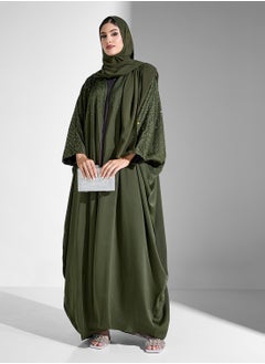 Khizana Embellished Abaya With Inner & Sheila  - Image 5