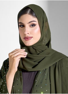 Khizana Embellished Abaya With Inner & Sheila  - Image 4