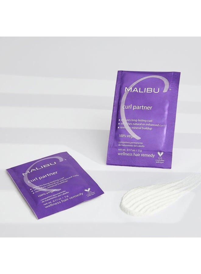 Malibu C Curl Partner Wellness Remedy Help Removes Mineral Build up for Healthier and Bouncier Curly Hair Contains Gentle Antioxidants for Curly Hair Care, 5 grams - 12 count - Image 3