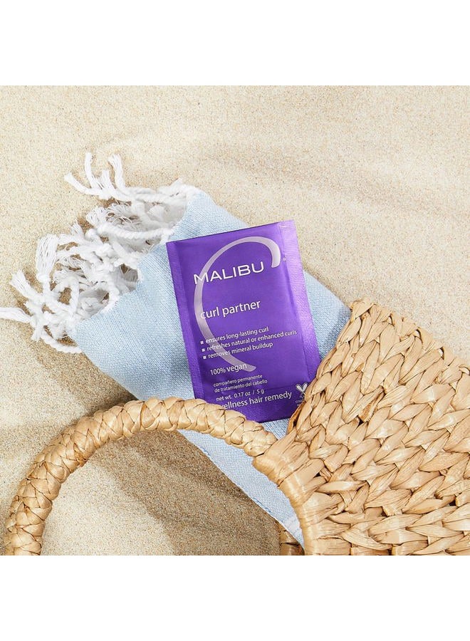 Malibu C Curl Partner Wellness Remedy Help Removes Mineral Build up for Healthier and Bouncier Curly Hair Contains Gentle Antioxidants for Curly Hair Care, 5 grams - 12 count - Image 4