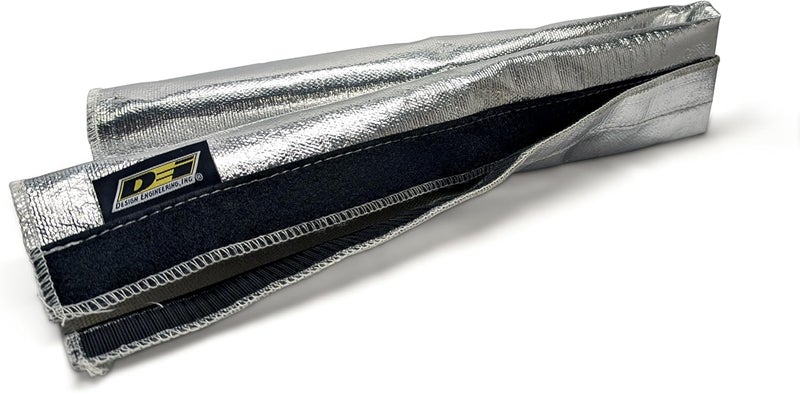 Design Engineering Heat Shroud 2" - 2-1/2" I.D. x 3ft Aluminized Sleeving for Ultimate Hi-Temp Protection (with Hook and Loop Closure) - Image 1