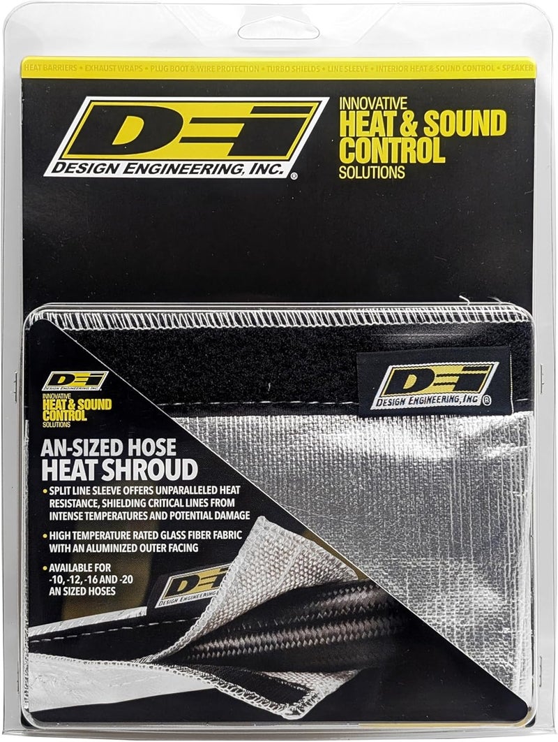 Design Engineering Heat Shroud 2" - 2-1/2" I.D. x 3ft Aluminized Sleeving for Ultimate Hi-Temp Protection (with Hook and Loop Closure) - Image 2