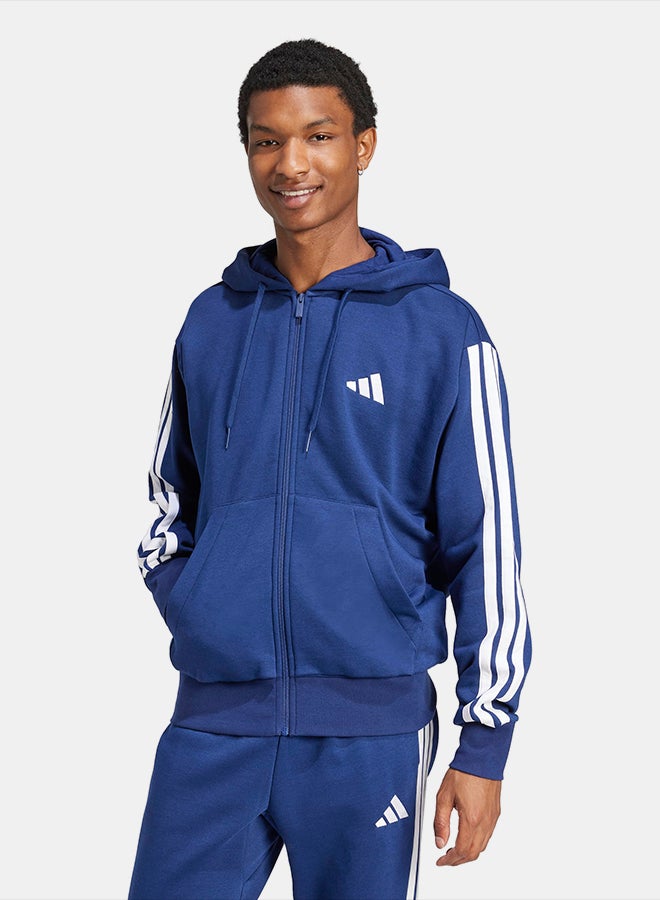Adidas Essentials 3-Stripes Fleece Hoodie - Image 1