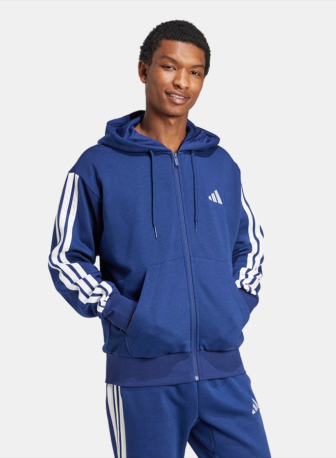 Adidas Essentials 3-Stripes Fleece Hoodie - Image 3