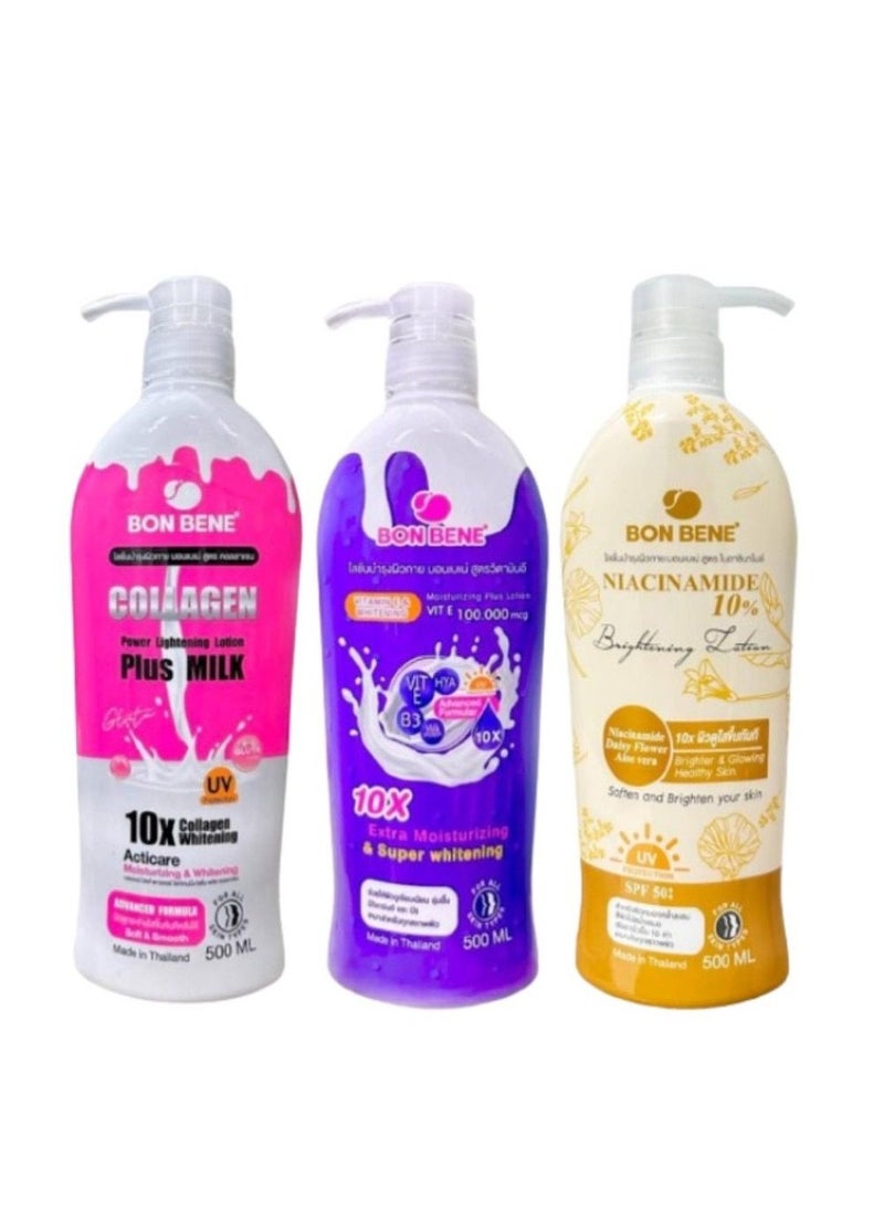 Bon Bebe Bon bene collagen and 10x extra moisturizing and niacinamide 10x 