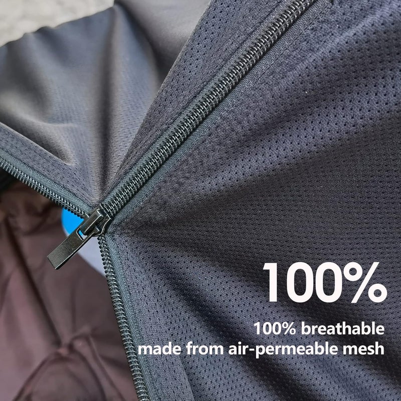 RESTCLOUD ظل الشمس لعربات الأطفال، ظل الشمس والنوم UV مناسب عالميًا لعربات الأطفال، غطاء عربات الأطفال المعتم، قابل للتنفس ويوقف 99% من أشعة الشمس (UPF50+) أسود - Image 5