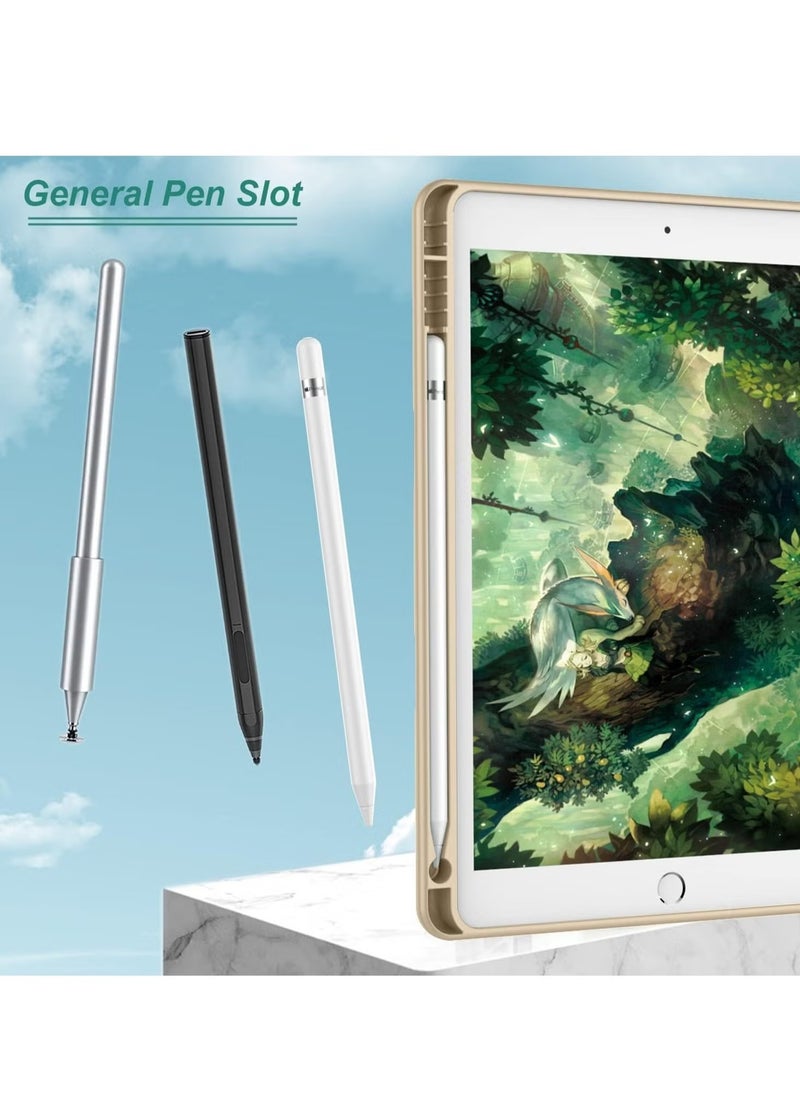 New Smart Case with Pencil Holder for iPad Mini 1/2/3/4/5 – Tri-Fold Smart Case with Soft TPU Back, Auto Wake/Sleep, Dustproof & Anti-Fingerprint, Dual Angle Viewing Stand