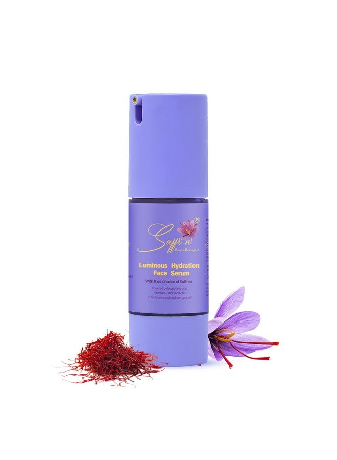Saffr'n Luminous Hydration Face Serum with Saffron extract, 8% Vitamin C, Glycolic Acid for Radiant Skin | 30 ml - Image 1