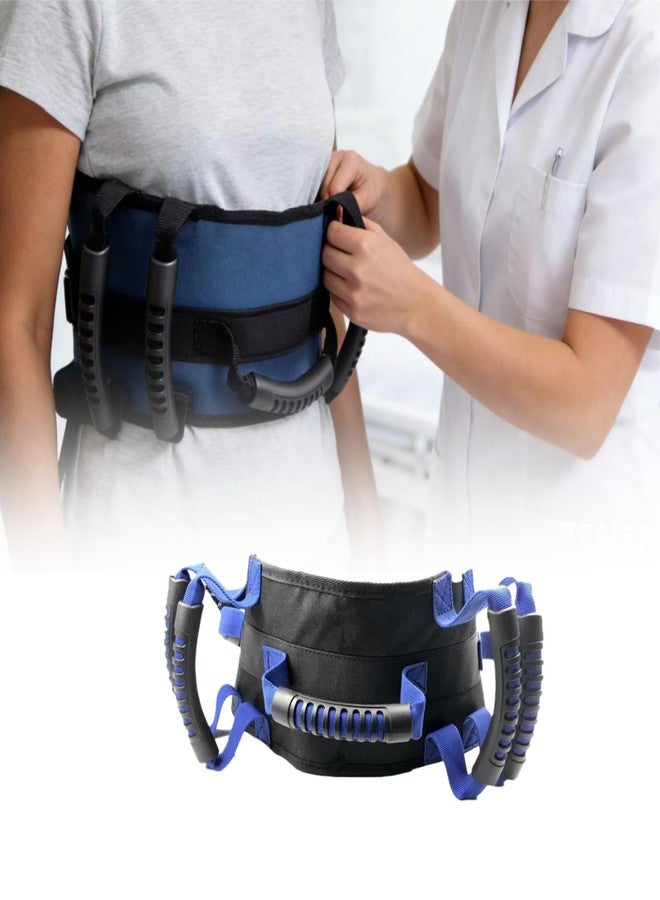 LAROTSUBA Gait Belt,Non-Slip Elderly Lift Belt,Lift Belts with 7 Handles,Patient Transfer Belt Quick Release Buckle,Medical Lift Strap Nursing Belt for Physical Therapy(Black) - Image 1