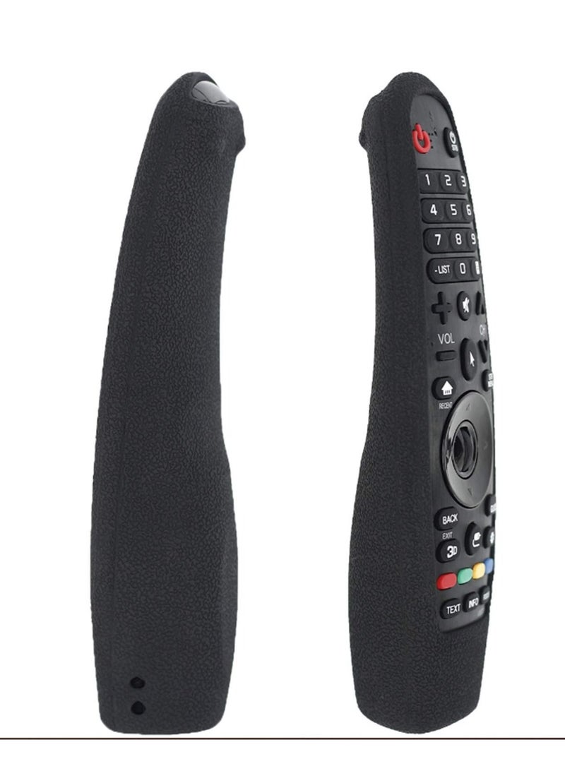 Captaintech Silicone Protective Cover TV Remote Control Case,Black Shockproof Protector Non-slip Remote Control Cover for LG AN-MR600/ AN-MR650/ AN-MR18BA Remote Control with Lanyard Smart Home Accessory - Image 4