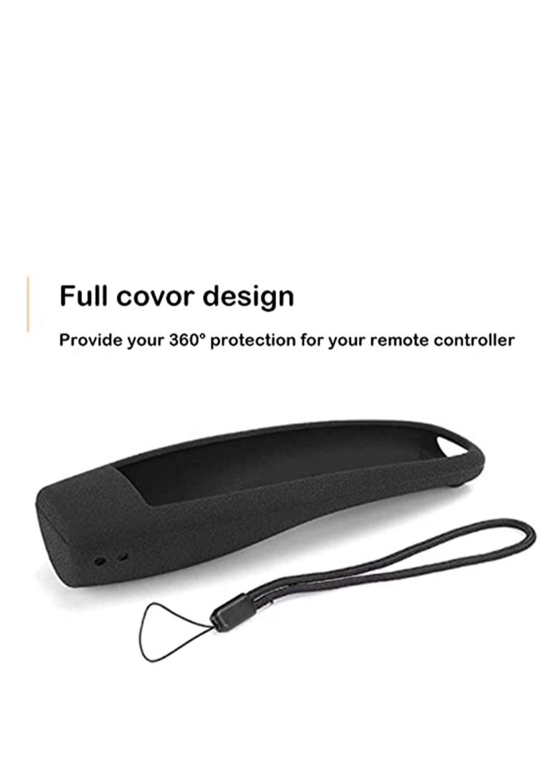 Captaintech Silicone Protective Cover TV Remote Control Case,Black Shockproof Protector Non-slip Remote Control Cover for LG AN-MR600/ AN-MR650/ AN-MR18BA Remote Control with Lanyard Smart Home Accessory - Image 2