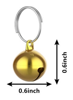 Oasisgalore 24 Sets of Cat Bells for Cat and Dog, Collar Loud Pendant Pet Cat and Dog Bell, Pet Pendant Accessories (Gold)  - Image 3
