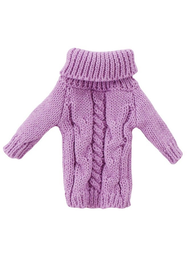 BJDBUS Winter Turtleneck Sweater Clothes For 11.5 Inch Girl Doll Accessories (Purple) - Image 5