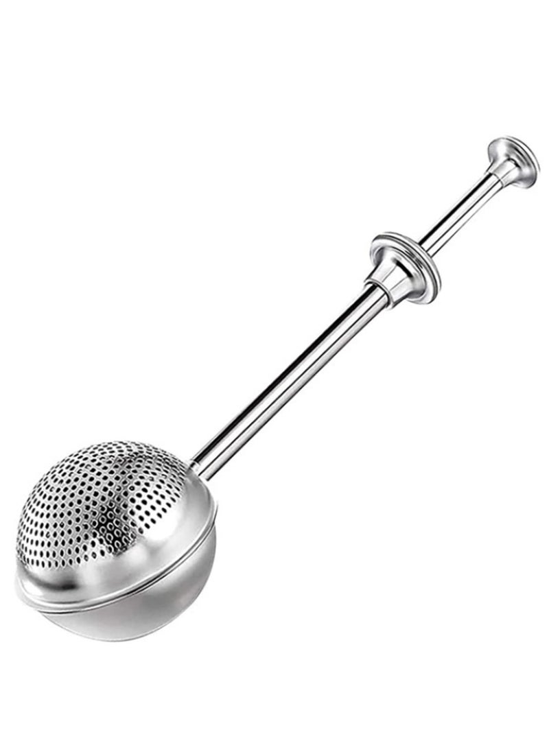 Generic 1PCS 304 Stainless Steel Powdered Sugar Shaker Duster Flour Dispenser with Spring-Operated Handle for Baking, Spices, Cocoa Rust-Proof Includes Bonus Mini Whisk  - Image 2