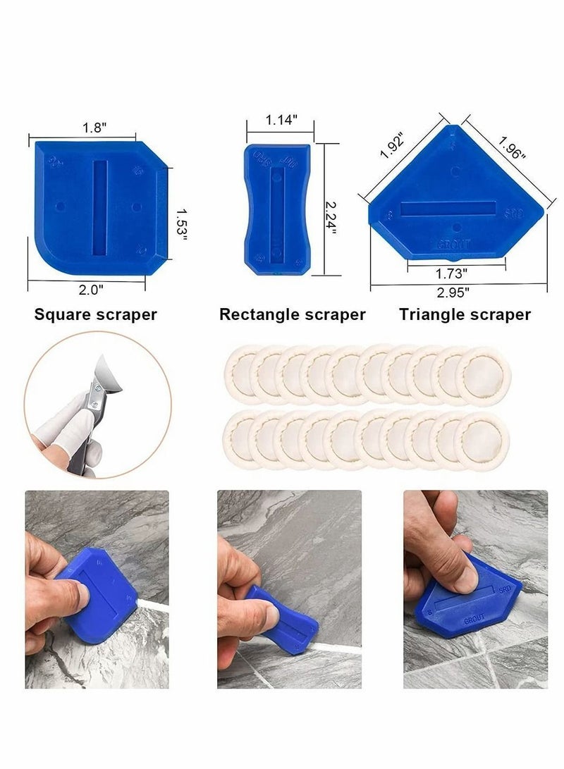 Y&D Upgraded 5 in 1 Caulking Tool, Stainless Steel Head,Silicone Sealant Finishing Tool Caulk Scrapper Great for Bathroom Sink Joint - Image 5