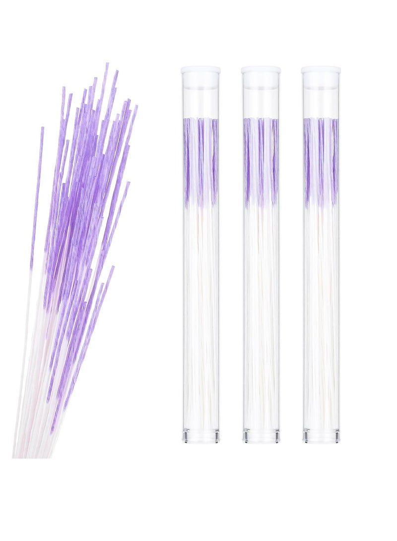 Divina 180 Pcs Ear Hole Cleaner Disposable Piercing Hole Cleaner Earring Hole Cleaner Floss Ear Piercing Floss Piercing Aftercare Piercing Cleaning Line Care Cleaning Tool Odor Removal Ear Care Kit(Purple) - Image 1