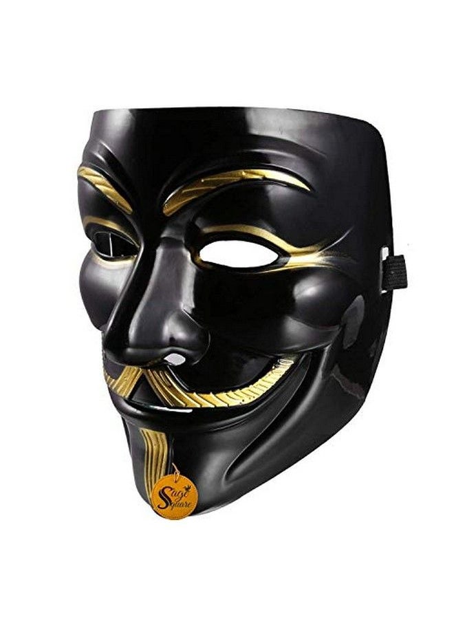 Sage Square - V For Vendetta Comic Face Mask Fawkes Mask Anonymous Edition Facemask Perfect Fit Cosplay V For Vendetta Birthday Parties (Design 1) - Image 1