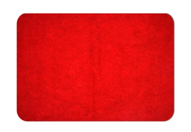 Achleshwar Premium Red Woolen Aasan Meditation Prayer Mat Handcrafted Soft Comfortable Red 23 x 30 Inch (Pack of 1) - Image 1